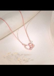 GIVA 925  Silver Heart Pendant With Link Chain