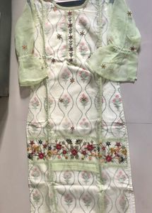 PRICE DROP SALE Embroidered Net Kurti With Li