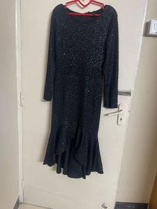 Elegant Black Sequin Dress