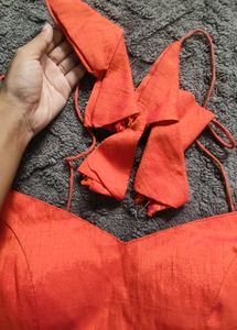Orange Designer Blouse