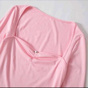 Pink Square Top
