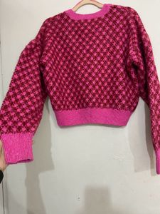 Zara Tweed-Style Knit Cardigan