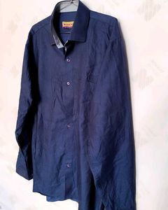 Royal Wear Blue Patterned Shirt