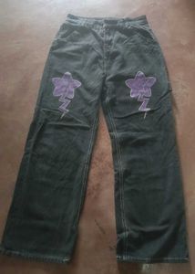 Black Jeans w/ Star Detail