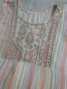 Striped Kurti with Palazzo Pants