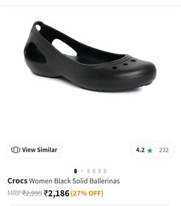 Original Crocs Black Ballerinas