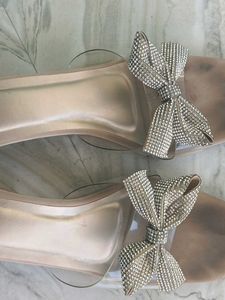 Bow Glass Heels