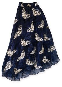 Butterfly Print Maxi Skirt
