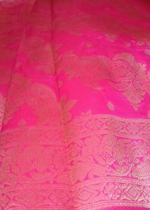 Elegant Pink Banarasi Saree