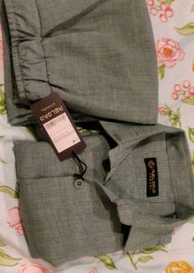 Pista Green Linen Co-ord set For Man