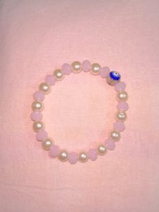Beaded Bracelet with Evil Eye Charm