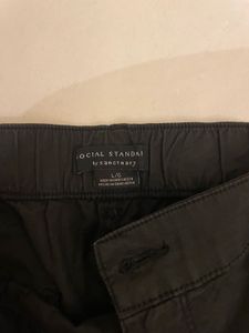 Black Cargo Mini Skirt