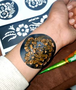 2 Set Of Stickers For Applying Mehndi