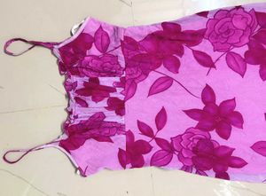 Pink Floral Y2K Dress