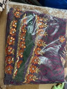 Embroidered Floral Saree - Stunning Design!