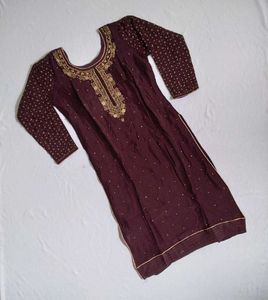 Elegant Purple Kurta Set