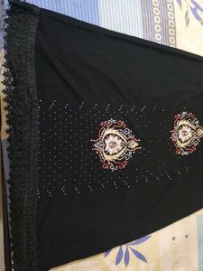 Elegant Black Embellished Abaya