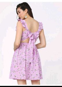 Tokyo Talkies Floral Print Ruffle Dress
