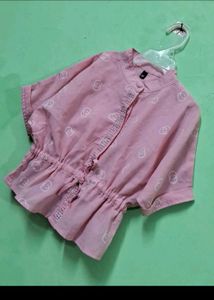 Pink Printed Top