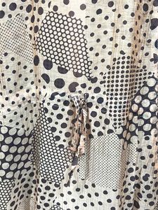 Stylish Nude Orangish Printed Top With pockets