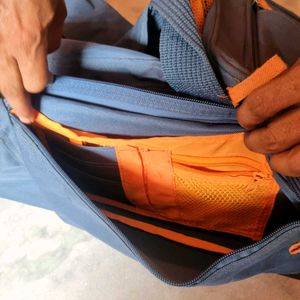 VIP Durable Blue Duffel cum Trolley Bag