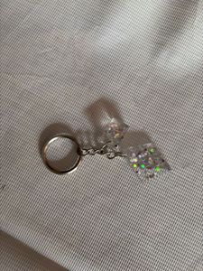 sparkled keychain