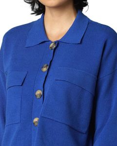 Aesthetic Blue Crop Cardigan ✨