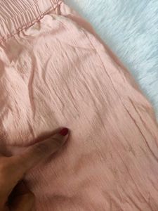 PEACH COLORED FIT PANT