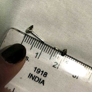 Garnet 925 Sterling Silver Flat Bottom Nosepin