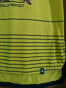 Yellow Floral Print Tee