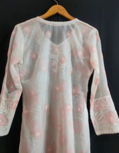 ❗️❗️Price Drop Georgette Off White Kurti❗️❗️