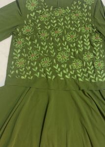 Green Floral Dress