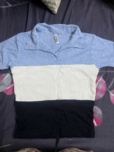 Cute Color Block Top
