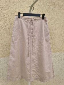 Linen Midi Skirt