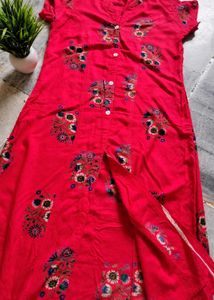 Cherry Colour Kurti