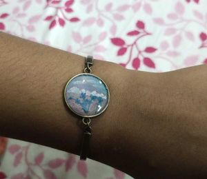 Antique Bronze Resin Bracelet