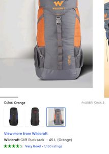 Wildcraft Cliff Rucksack Backpack Bag 45L