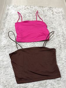 Pink & Brown Top