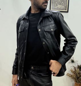 Trucker Genuine Leather Jacket - Size M