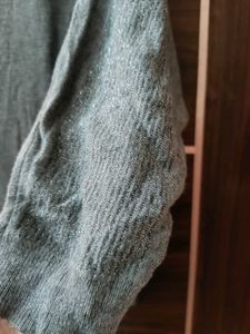 Express Gray 3/4 Sleeve Top