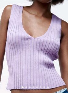 Zara Women's Purple Vest