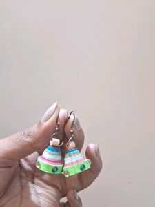 Handmade Quilled Bell Earrings