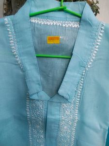 Traditional Bangali Kurta Chikenkari