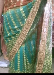 A Beautiful Heavy Party Wear Saree