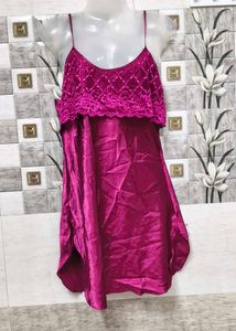 Satin Lace Nightwear