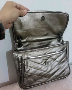 Metallic YSL Handbag (Copy)