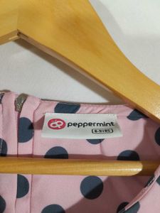 Pink Printed Dress For Girl&#39;s