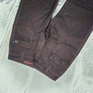 low waist / Brown straight pants /y2k retro