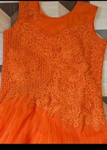 Orange Tulle Dress