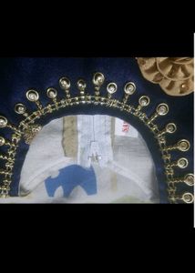 Adorable Navy &amp; Gold Party Dress